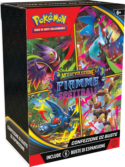 Pokémon Megaevoluzione - Fiamme Spettrali - Confezione 6 Buste - ITA -