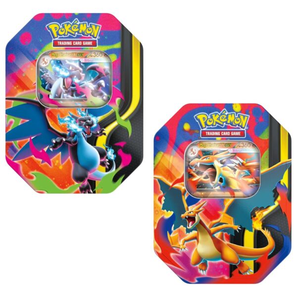 Pokemon Tin da Collezione Mega Charizard X o Mega Charizard Y - ITA -